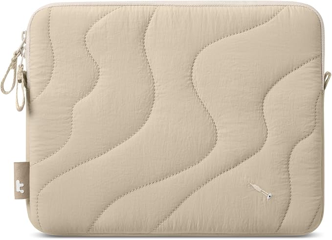 tomtoc 360 Protective Puffy Tablet Sleeve for 11-inch iPad Pro 2025 (M5/M4/(4th/3rd/2nd/1st Gen), 11-inch iPad Air (M3/M2 with Magic Keyboard/Smart Keyboard Folio, Quilted Soft Puffer iPad Case Bag