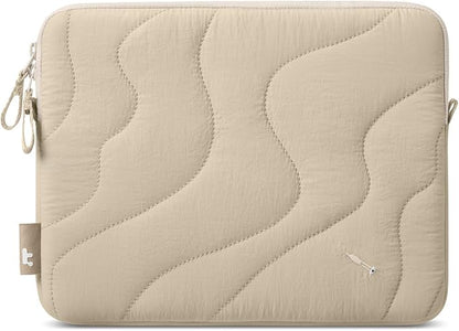 tomtoc 360 Protective Puffy Tablet Sleeve for 11-inch iPad Pro 2025 (M5/M4/(4th/3rd/2nd/1st Gen), 11-inch iPad Air (M3/M2 with Magic Keyboard/Smart Keyboard Folio, Quilted Soft Puffer iPad Case Bag