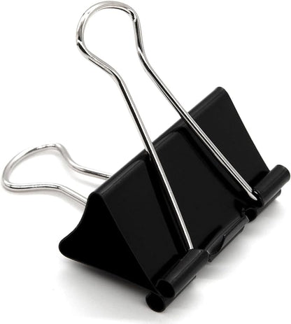 Extra Large Binder Clips 2.4 Inch (60 Pack), Large Binder Clips Big Paper Clips Clamps for Office and Home Supplies, Black
