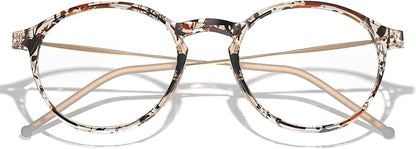 VISOONE Round Lightweight Blue Light Blocking Glasses Women Men Fashion Cute Thin Eyewear Niko