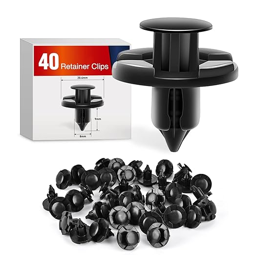 Nilight 40PCS Bumper Rivet Fender Clips OEM Replaces Nissan 01553-09321 8mm Hole