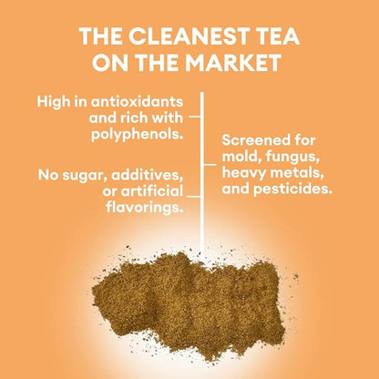 Cusa Tea & Coffee | Premium Instant Mango Black Tea With Real Fruit & Spices | Organic Leaves Drink Mix Packets | Hot or Iced Tea (30 Single Servings)