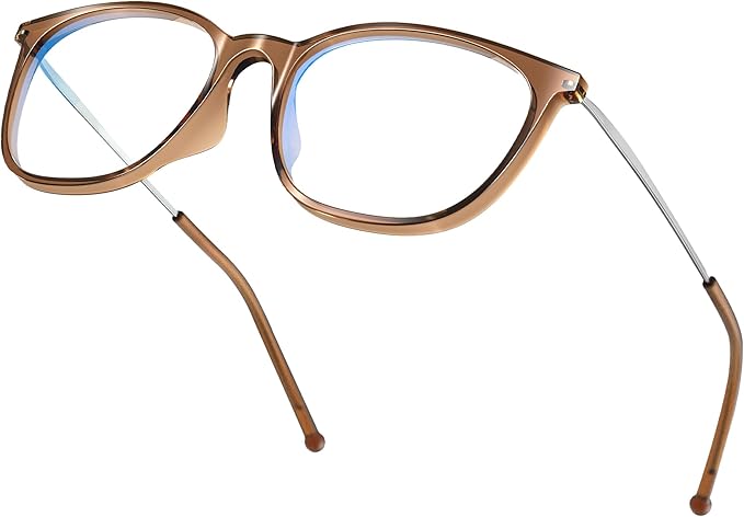 VISOONE Anti Slip TR90 Blue Light Blocking Glasses Size M Eyewear Frame with Anti Glare Eye Protection for Women GaeL