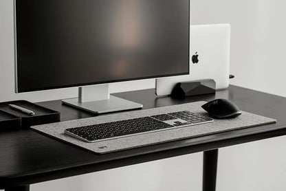 Oakywood Vertical Laptop Stand Wood - Adjustable Wooden Dock for Desk, Compatible with All MacBook Pro, MacBook Air, iPad, Handmade Black Stained Oak, Computer Stand, Laptop Holder
