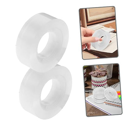 24 Rolls Transparent Adhesive Tape Refills Strong Stickiness Clear Stationery Tape for School Office Crafts Document Fixing