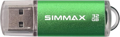 Flash Drive 5 Pack 32GB USB 2.0 Flash Drives Thumb Drive Memory Stick Pen Drive with Led Indicator (Blue Green Black Red Purple)