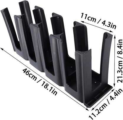 Alvinlite Coffee Cup Dispenser and Lid Holder, 4 Grids Disposable Paper Cup Holder Countertop Cup Organizer for Coffee Milk Tea Shop