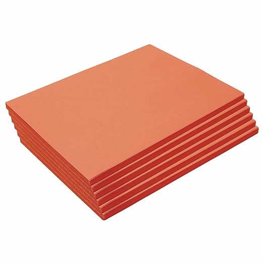 Construction Paper,Orange,9 inches x 12 inches,300 Sheets,Heavyweight Construction Paper,Crafts,Art,Kids Art,Painting, Coloring,Drawing,Creating,Paper,Art Project,All Purpose