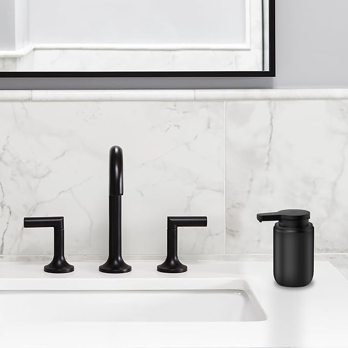 Automatic Soap Dispenser Foaming Touchless 10.14oz/300ml Foam Soap Dispenser Automatic Foam Hand Soap Dispenser with Infrared Sensor for Bathroom Kitchen Sink Hotel Restaurant (Black)