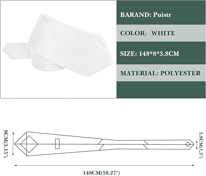 Men's Ties Solid Pure Color 3.15" (8CM) Necktie Plain Formal Business Wedding Black Ties For Men