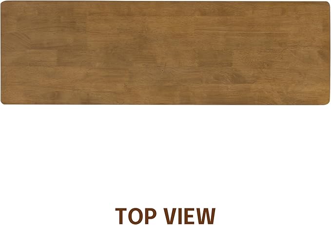 NTC Mingle Console 47 Inch Modern Design, Rectangular Dinner Table for Dining Room, Living Room Furniture, Effortless Assembly - Teak Look
