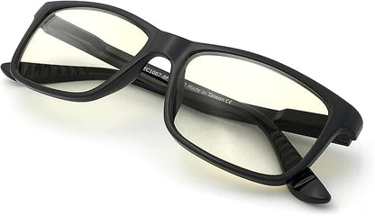 J+S Vision Blue Light Blocking Glasses for Men Women | Computer Gaming Work| Anti Strain Fatigue UV Glare | Medium-Small Fit