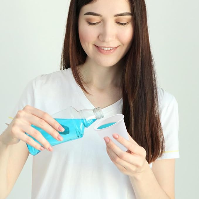 300 Count 3 oz Bathroom Cups, Disposable Mouthwash Cup, Small White Paper Cups, 3 Ounce Mini Espresso Cups, Ideal for Bathroom, Travel, Picnic