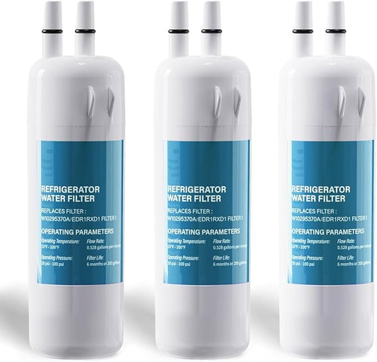 W10295370A Water Filter Replacement Compatible with EDR1RXD1,W10295370,WHR1RXD1,P4RFWB,P8RFWB2L,46-9930,46-9081,Filter 1 (3)