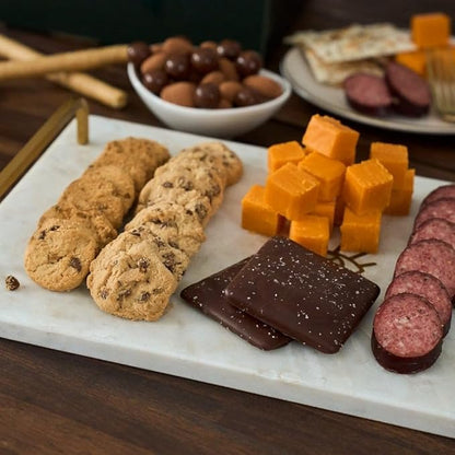 Snack Gift Basket Premium of Meat, Cheese, Cookies, Chocolate and Popcorn by GourmetGiftBaskets.com