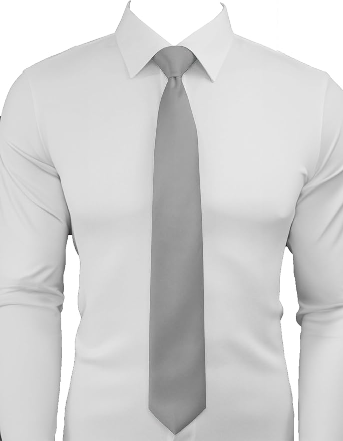 Dibi Solid Color Ties for Men, Formal Mens Ties, Neck Tie, Classic Tie for Boys Women Teens, Wedding Business Costume Necktie