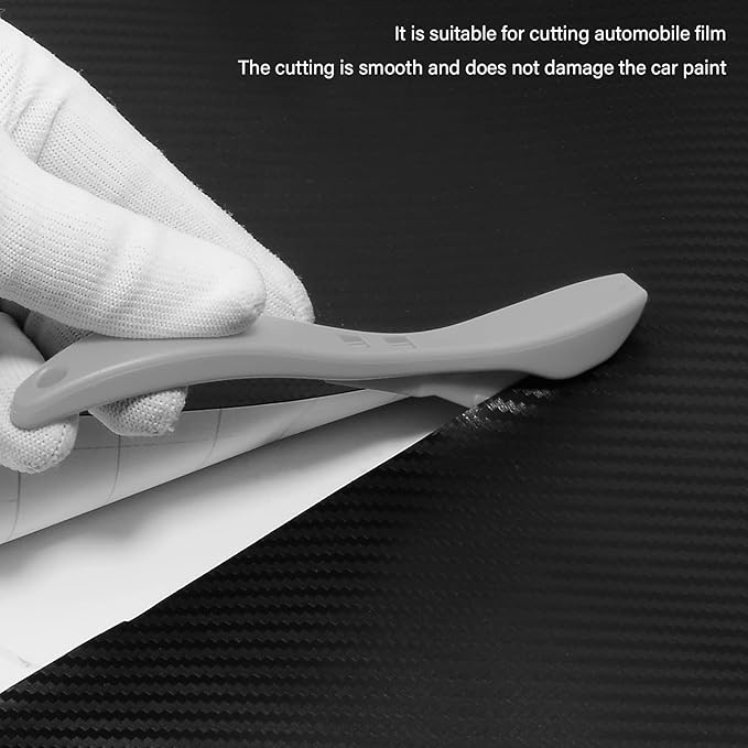 Gomake Wrapping Paper Cutter 3PCS Gift Wrap Cutter,Concealed Blade Safety Knife with 10 Replaceable Blade for Birthday Paper Gift Wrapping Paper Roll Cutter and Christmas Wrapping Paper Cutter Tool