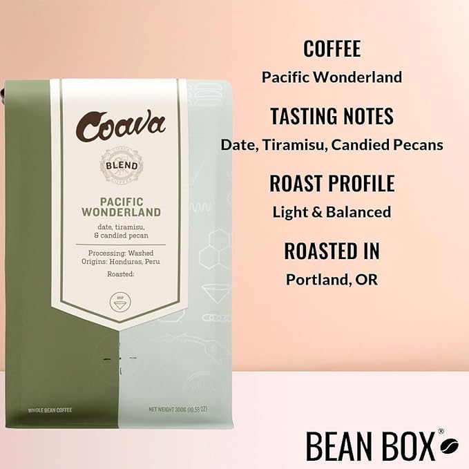 Bean Box Sampler - Roasted by Coava Roasters, 2-Pack, Freshly Ground Coffee, Gourmet Coffee