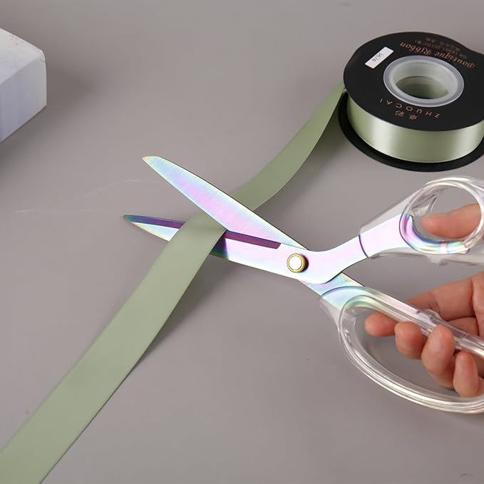 Acrylic Scissors, 9” Ultra-Sharp Titanium Coated Blades and Sharp All-Purpose Scissor, Sewing Scissors, Office Scissor, Comfortable Handle Design, Versatile Usage