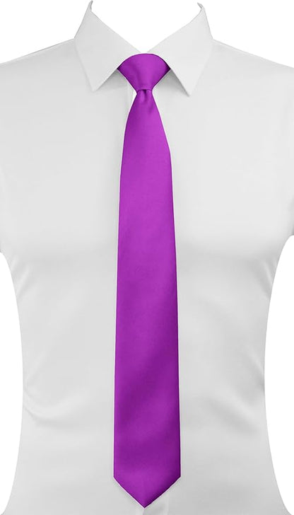 trilece Ties for Men - Men's Solid Color Ties - Formal Neckties for Men - Neck Tie for Man