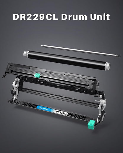 INK4U DR-229CL Drum Unit Compatible Replacement for Brother DR-229CL DR229 Drum Unit for BrotherHL-L3220CDW HL-L3280CDW MFC-L3720CDW MFC-L3780CDW HL-L3300CDW HL-L3295CDW MFC-L8395CD Printer, 4 Pack