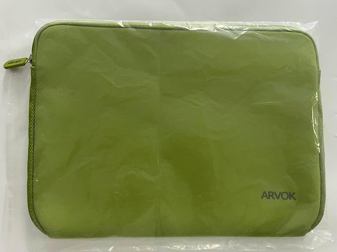 Arvok 13 13.3 14 Inch Laptop Sleeve Case for MacBook Pro/MacBook Air 13-14 inch, Water-Resistant Notebook Chromebook Computer Pouch, Carrying Bag Cover for HP/Dell/Lenovo/Asus/Acer, Bamboo Green