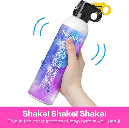 Gender Reveal Fire Extinguisher, Gender Reveal Color Smoke Powder Spray, 2 Pcs Pink Blaster Only for Baby Girl with Pink Smoke Suitable for Gender Reveal Party, 100% Biodegradable Party Supplies