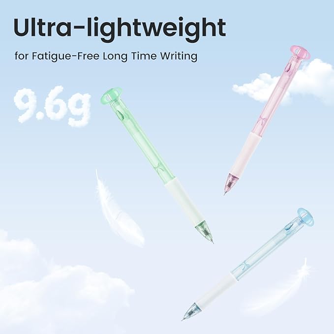 9 Pcs Flower Gel Pens, Black Ink 0.7mm Fine Point, Aesthetic Cute Flower Design, Quick Dry & Smooth Writing Retractable Pens for Journaling, School, Office Supplies, Gifts for Women