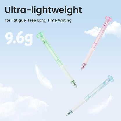9 Pcs Flower Gel Pens, Black Ink 0.7mm Fine Point, Aesthetic Cute Flower Design, Quick Dry & Smooth Writing Retractable Pens for Journaling, School, Office Supplies, Gifts for Women