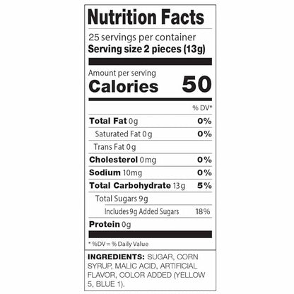 Dum Dums Sour Apple Lollipops - Bulk Candy Box with Lollipops Individually Wrapped, Single Flavor Gourmet Suckers - 50 Count