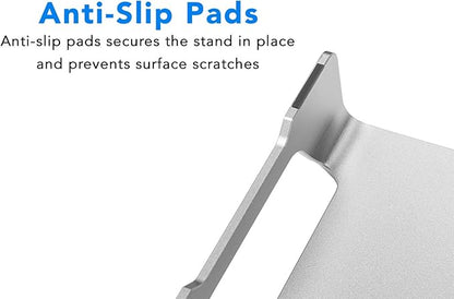 Mount-It! Aluminum Monitor Stand for iMac - Wide Unibody Monitor Riser - Metal Monitor Stand Desktop Organizer with Keyboard Storage - Universal Desktop Monitor Riser for PC, iMac, MacBook, Laptop