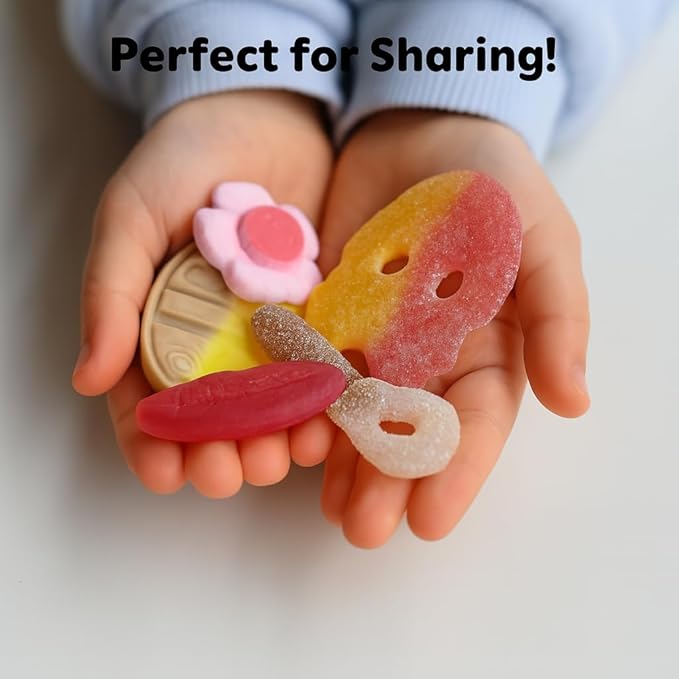 Swedish Candy sweet and sour pick n mix 1 lb including BUBS, Skulls, Swedish Fish and Sour Gummies, great for Chrismas Candy
