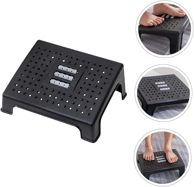 Non-Slip Footstool Under Desk Foot Rest for Office and Home Ergonomic Leg Support Stool to Leg Pressure and Comfort and Stable Design