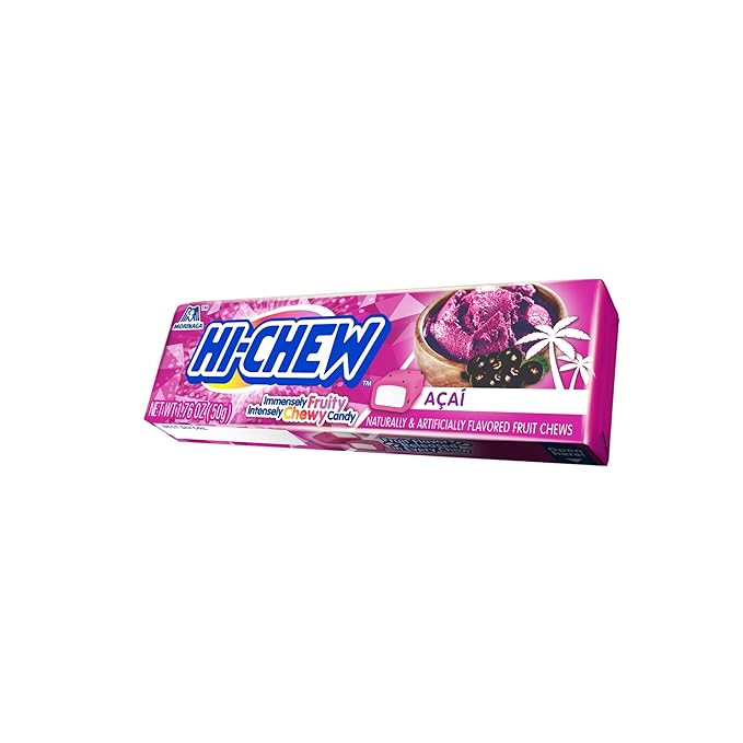 HI-CHEW Acai Sticks, 15-Pack, Soft & Chewy Candy, 1.76oz Each, Bulk Candy Individually Wrapped - Made with Immensely Juicy Fruity Flavors