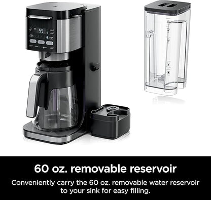 Ninjja | Drip Coffee Maker | Dual-Brew Pro Hot & Iced Coffee Machine | Use with KCup Coffee Pods | 3 Brew Styles (Classic, Rich, & Iced) | 60oz Removable Reservoir & Dishwasher Safe | Black | CFP101