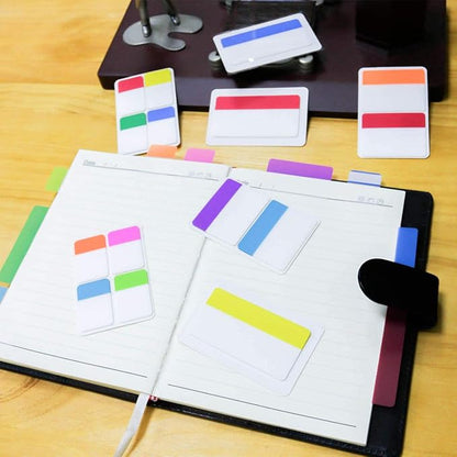 KICNIC Sticky Tabs 480 Pcs, Adhesive Book Tabs, Page Markers, 1 Inch, 2 Inch, 3 Inch Annotation Tabs, Labels for Books, Notebooks, Files, Binders, Bible, Flags for Office and School Use (10 Colors)