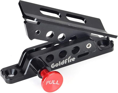 Quick Release Fire Extinguisher Mount Bracket Holder Aluminum Roll Bar Mount Bottle Holder Adjustable for Jeep Wrangler TJ JK JL JKU UTV Polaris RZR Ranger (Black)