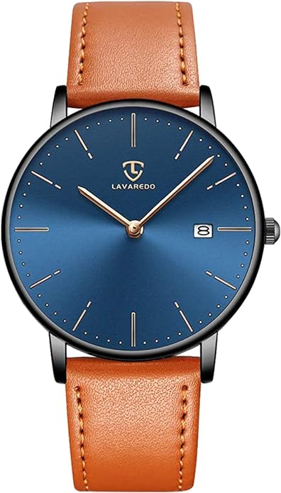 BEN NEVIS Watch, Mens Watch, Minimalist Fashion Simple Wrist Watch Analog Date with Leather Strap