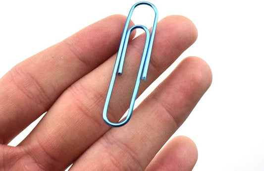 HAHIYO Paper Clips Large 2 inches Length Blue Paperclips Vinyl Coated Prevent Scratching Tearing The Pages Sturdy for Bookmark Organize Home Office School 80 Pack