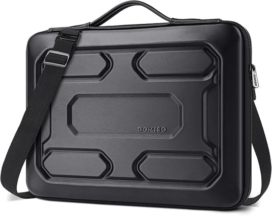 DOMISO 14 inch Laptop Sleeve Shoulder Bag Shockproof Waterproof Computer Bag EVA Protective Carrying Case Handbag for 14" ThinkPad E480/Yoga 920/13.5" Microsoft Surface Book/HP Pavilion 14 Stream 14
