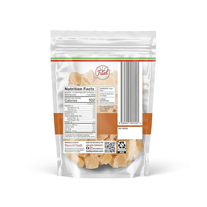 Fuel by Nature Dried & Crystallized Ginger Healthy Snack, High Energy Treats for Snacking, Bulk Dried Candied Ginger, 1lb