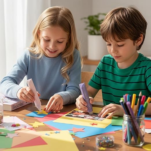 8-Pack Strong Double Sided Tape Roller, 0.23in x 16.4ft Adhesive Tape Glue for Gift Wrapping, Junk Journals, Paper Crafts, Essential Scrapbooking Supplies, Photo Mounting, School Office (GREEN)