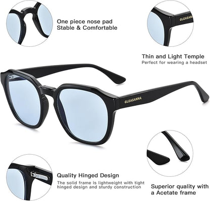 99.9% Blue Light Blocking Glasses For Men Women Anti-Fatigue Computer Gaming Sleep Glasses Reduce Eye Strain