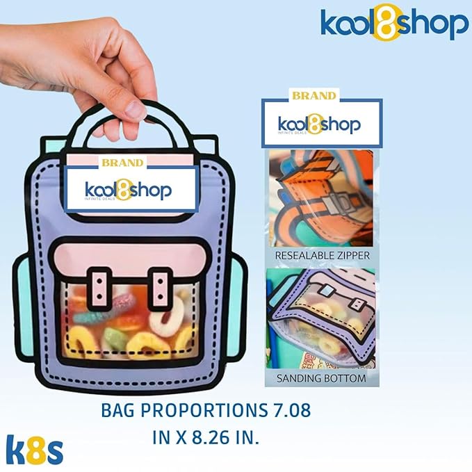 Juicy Juice Variety Pack 100% Juice No Sugar Added On the Go Box 6.75 fl oz 32 Pack + 2 Reusable Snack Bags by KOOL8SHOP Infinite Deals