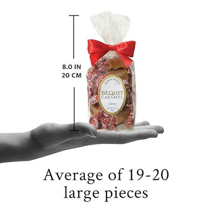 Béquet Caramel - Classic - Caramel Candy Individually Wrapped - Gourmet Caramel Candy - Made in Montana - Kosher (Star D) and Gluten Free - 8 oz Gift Bag