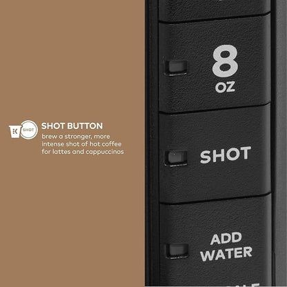 KeurigK K-Cafe Single Serve Coffee Maker with Milk Frother, Compatible with KCup Pods, Premium Drip Coffee Machine for Home and Kitchen, Automatic Brewing System, Ideal Barista Appliance