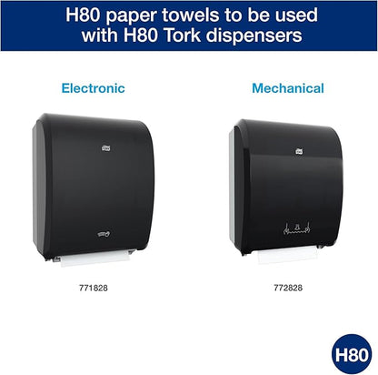 Tork Paper Hand Towel Roll White H80, Universal, 100% Recycled Fiber, 6 Rolls x 800 ft, 8031900