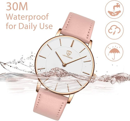 BEN NEVIS Watch, Mens Watch, Minimalist Fashion Simple Wrist Watch Analog Date with Leather Strap
