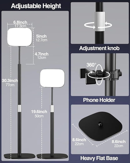 EMART Ring Light for Desk with Flexible Gooseneck, Desktop Zoom Meetings Streaming Key Light for Video Conferencing Calls, Recording Keylight Continuous Output Lighting for Laptop Computer Webcam
