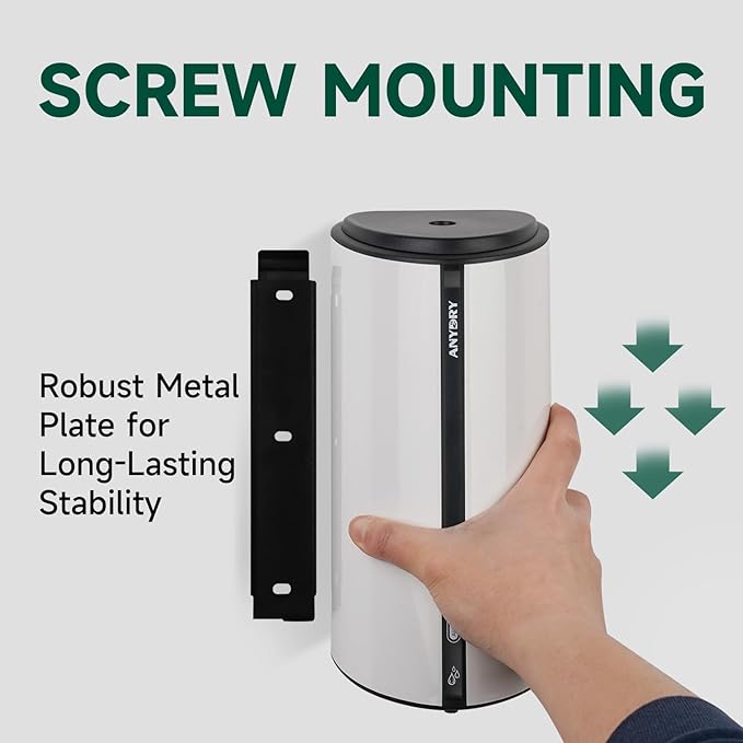 29fl.oz/850ml Commercial Automatic Liquid Soap Dispenser Wall-Mounted Large Capacity Model 1209 White